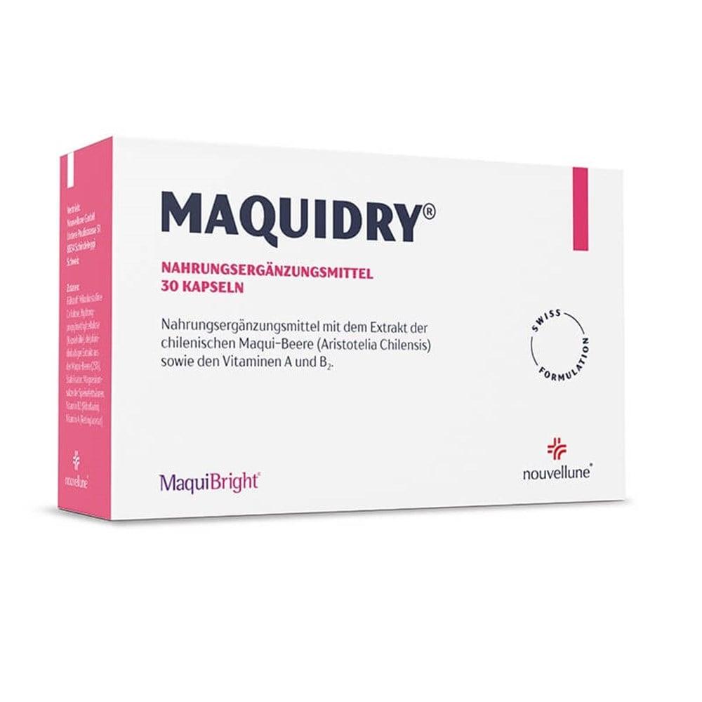 Maquidry Dietary Supplement - Makui Fruit Extract, Vitamin A & B2 - 30 Capsules