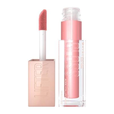 Maybelline New York Lifter Gloss - Hyaluronic Acid Lip Gloss for Moisturizing & Lifting Effect - Reef Color