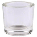 Bluecorn Candles Heavy Glass Votive Candle Holders - 50% Recycled Glass — texture detail