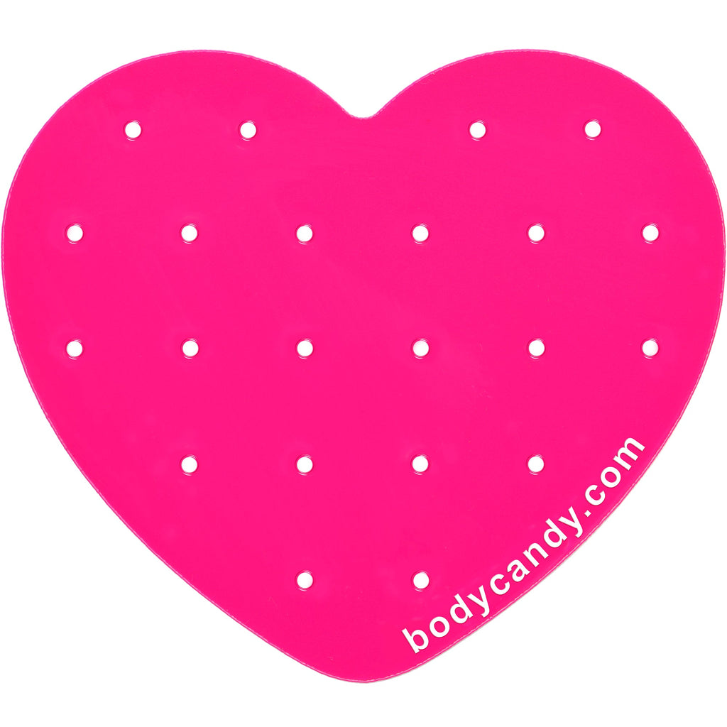 BodyCandy Heart Travel Flat Back Earring Palette — detail close-up