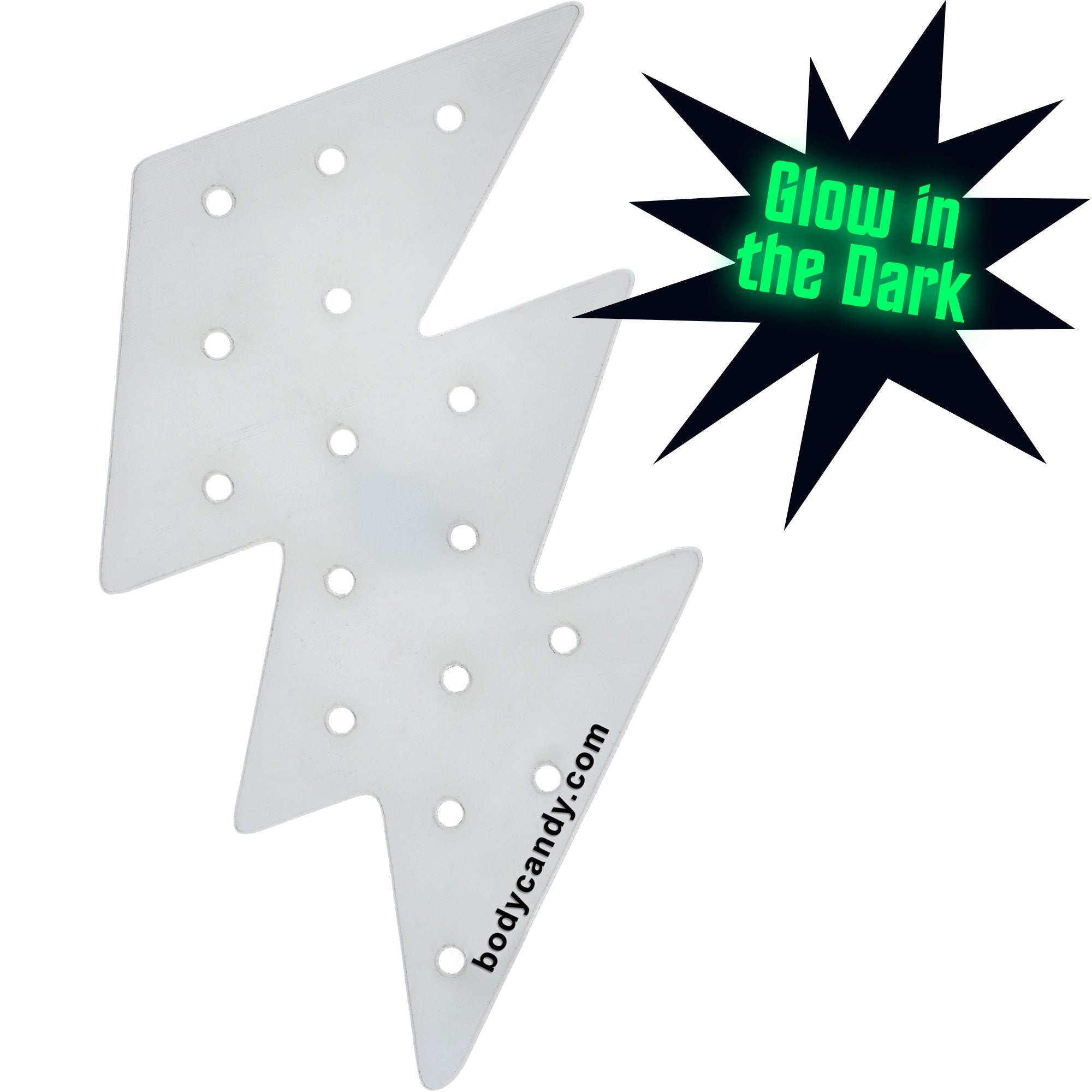 BodyCandy Glow in the Dark Lightning Travel Flat Back Earring Palette — main product shot