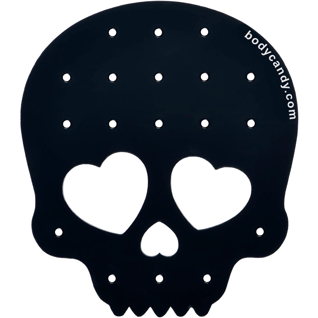 BodyCandy Skull Travel Flat Back Earring Palette — side view