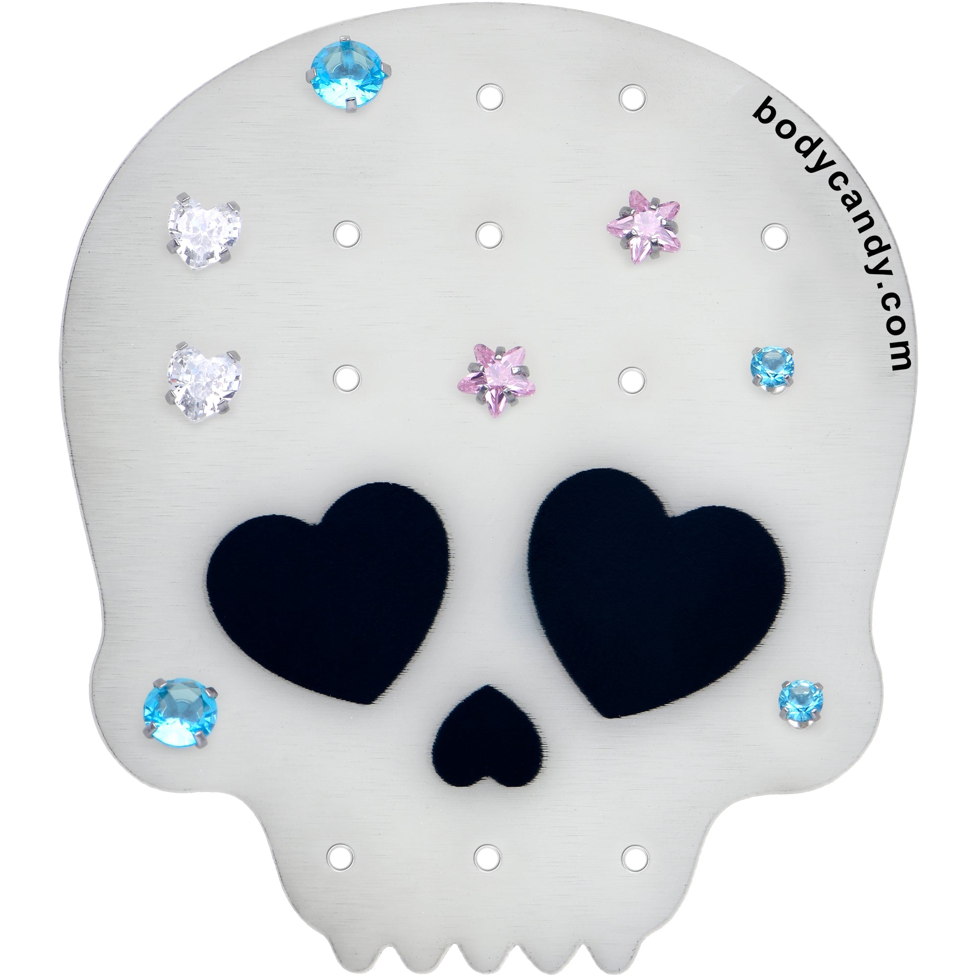 BodyCandy Skull Travel Flat Back Earring Palette — packaging