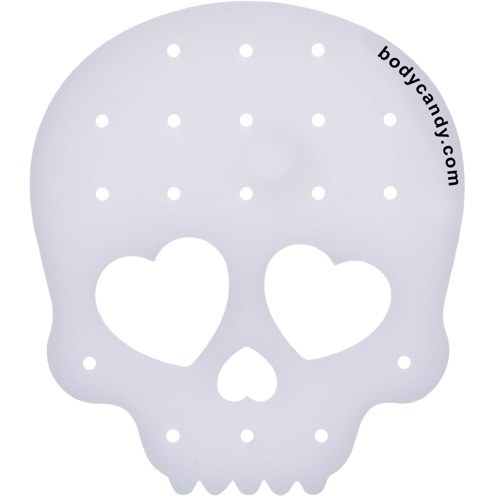BodyCandy Skull Travel Flat Back Earring Palette — back view