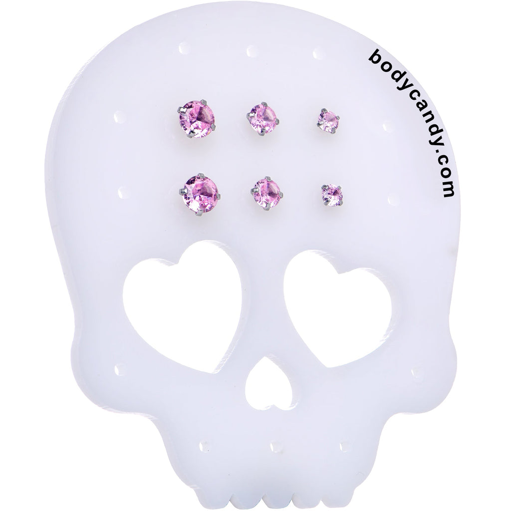 BodyCandy Skull Travel Flat Back Earring Palette — comparison shot