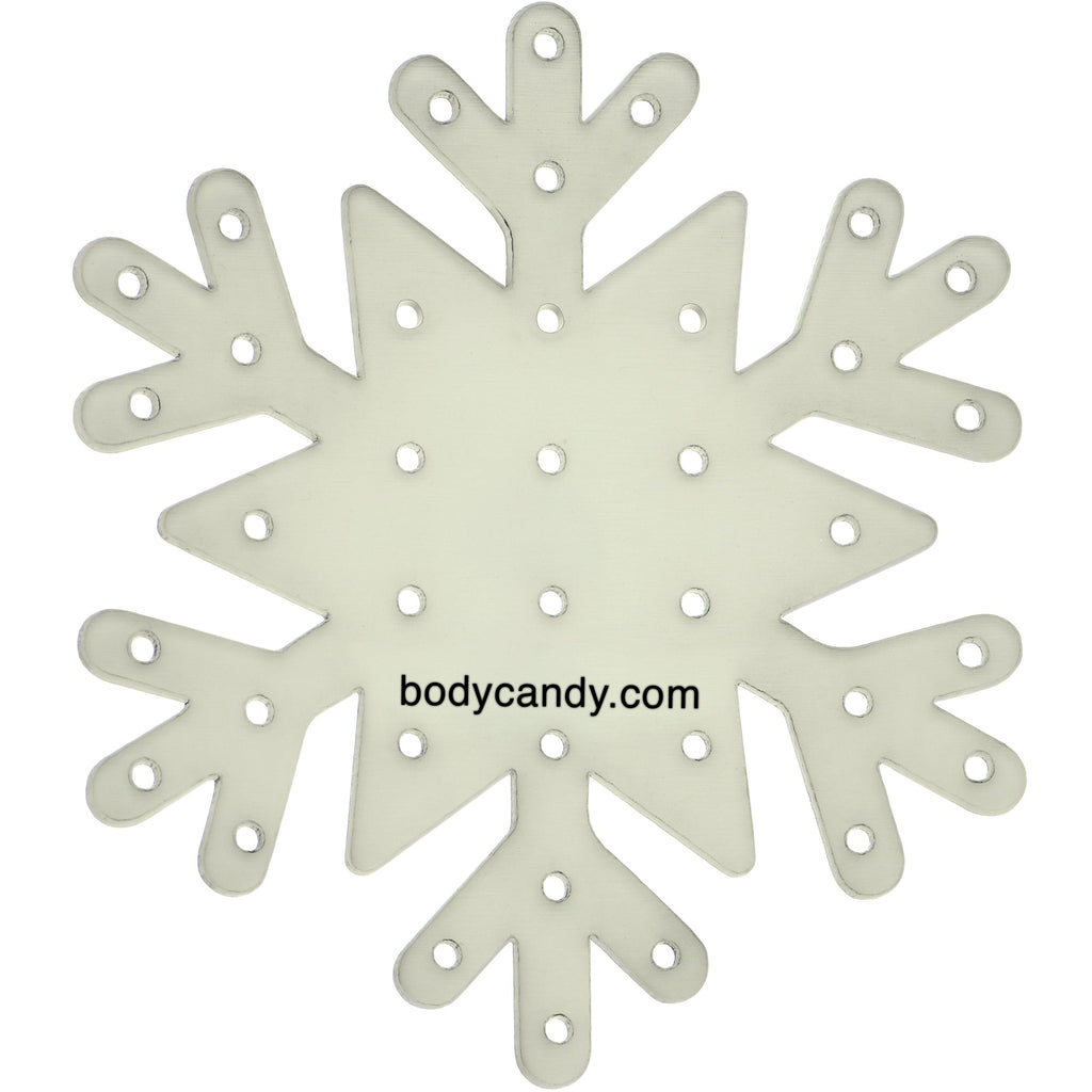 BodyCandy Glow in the Dark Snowflake Travel Flat Back Earring Palette — main product shot