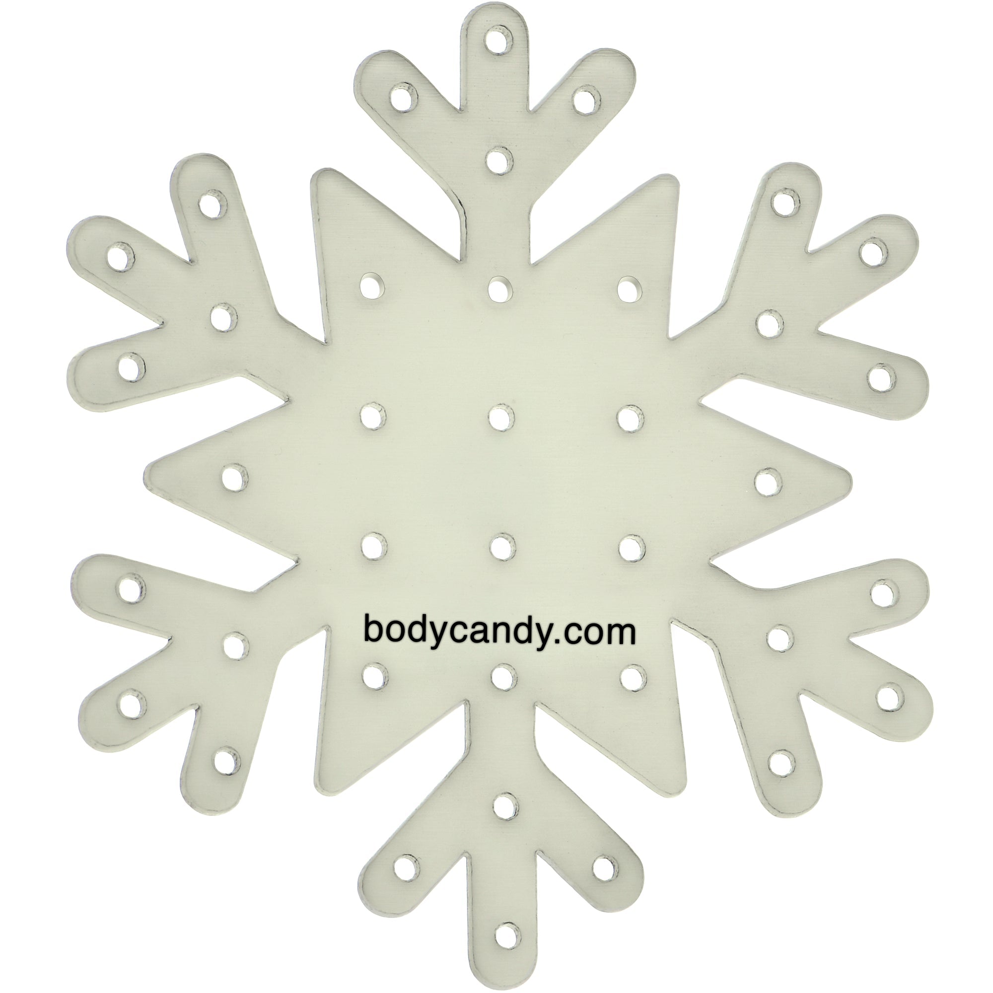 BodyCandy Glow in the Dark Snowflake Travel Flat Back Earring Palette — main product shot