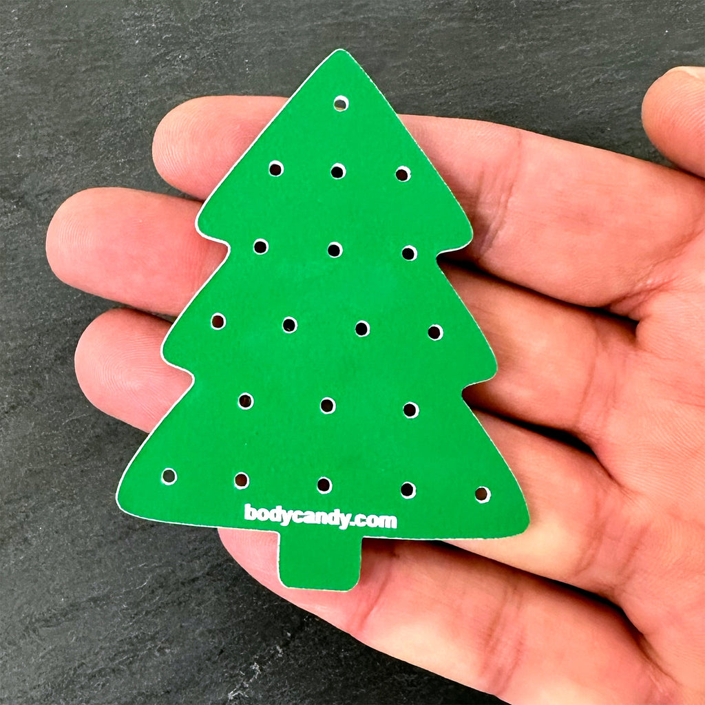 BodyCandy Christmas Tree Travel Flat Back Earring Palette — side view