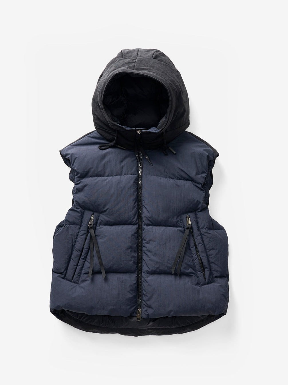 Holden Outerwear Hooded Down Vest - Navy — side view