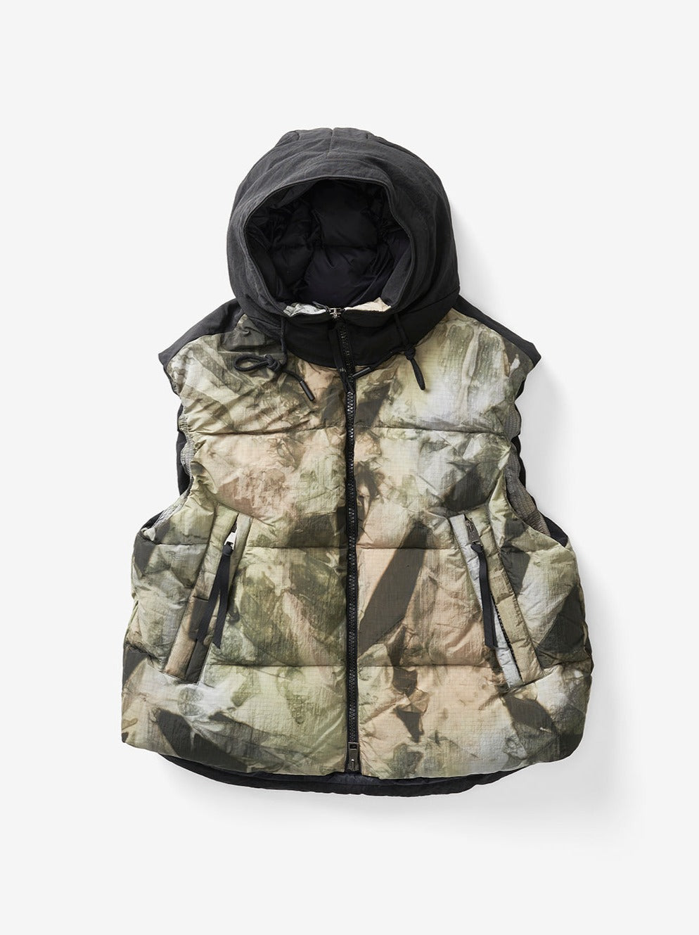 Holden Outerwear Hooded Down Vest - Rekall Tie — side view