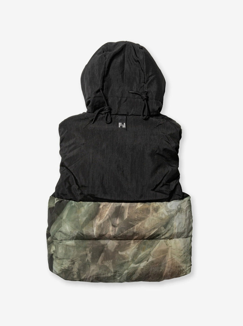 Holden Outerwear Hooded Down Vest - Rekall Tie — back view