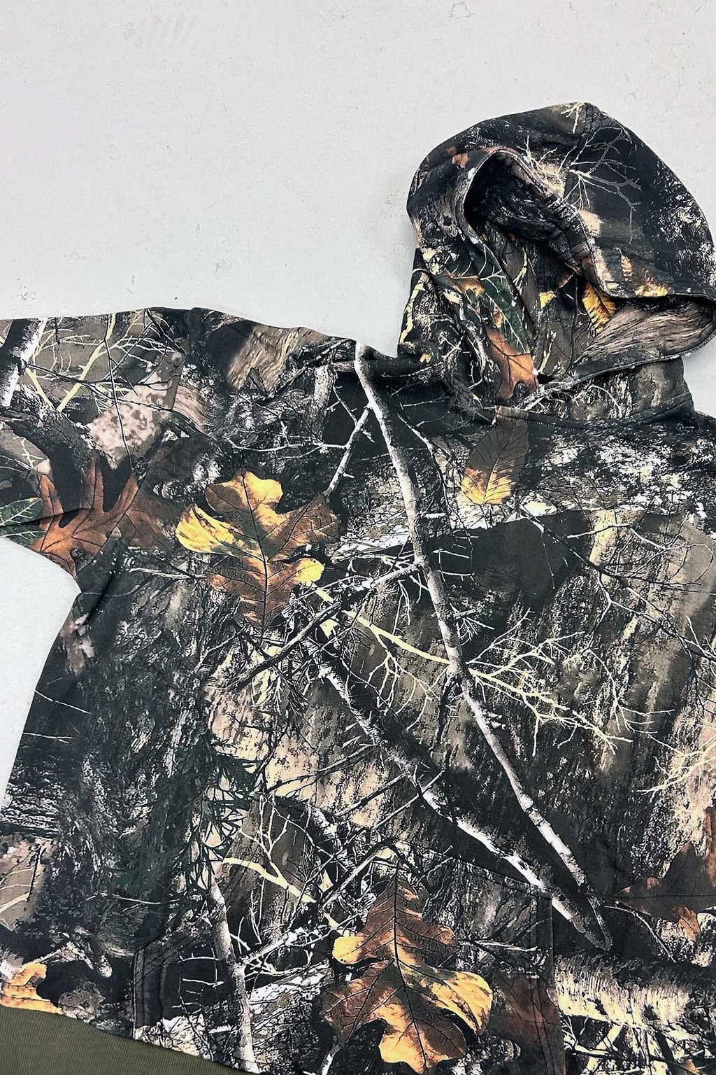Thrash Happy Stealth Heavyweight Oversized Unisex Camo Hoodie — side view