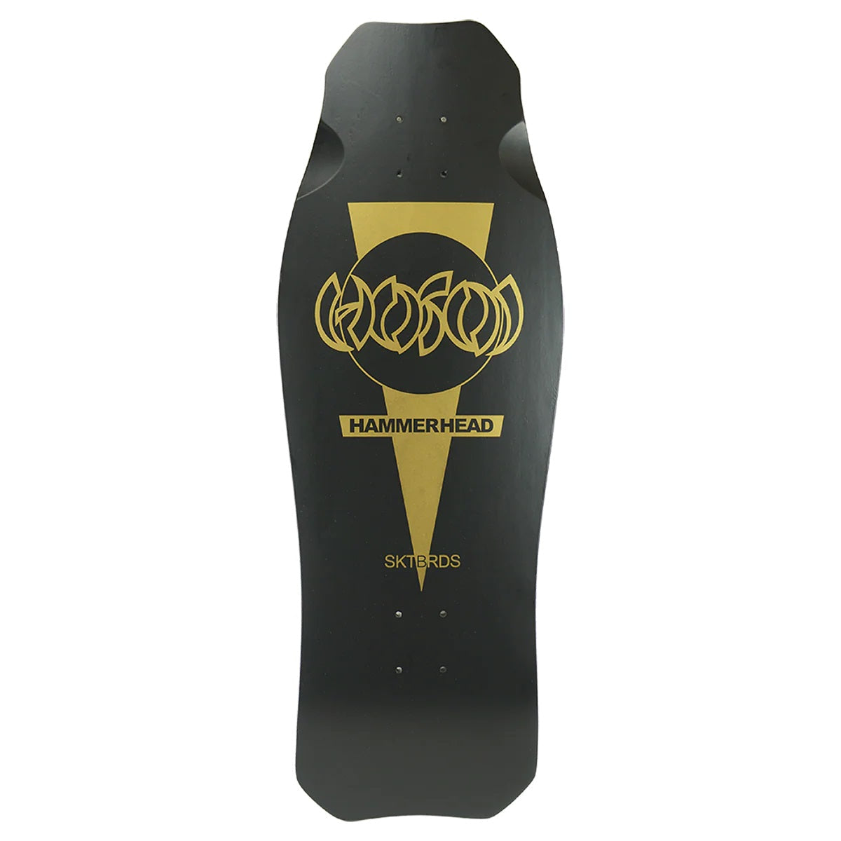 Hosoi Screened O.G. Hammerhead Skateboard Deck - 10.5″ Matte Black/Gold by Skates USA