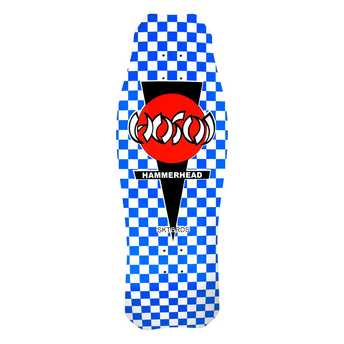 Hosoi O.G. Hammerhead Checkerboard Skateboard Deck - 10.5″ Blue by Skates USA