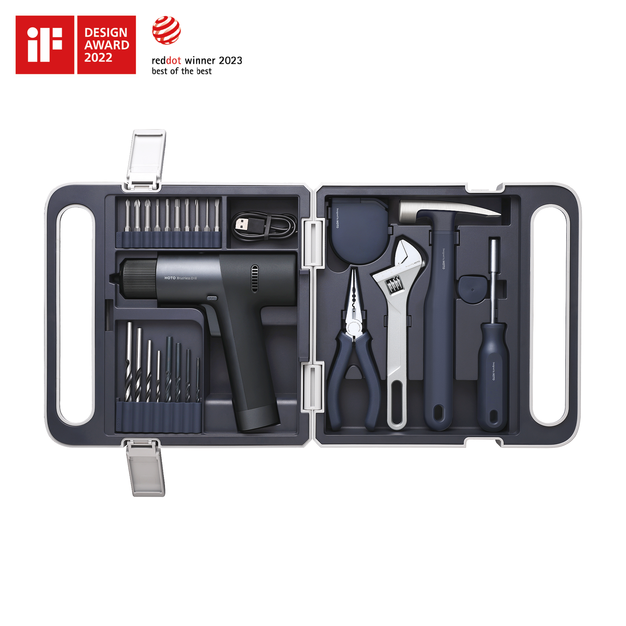 12V Brushless Drill Tool Set – HOTO