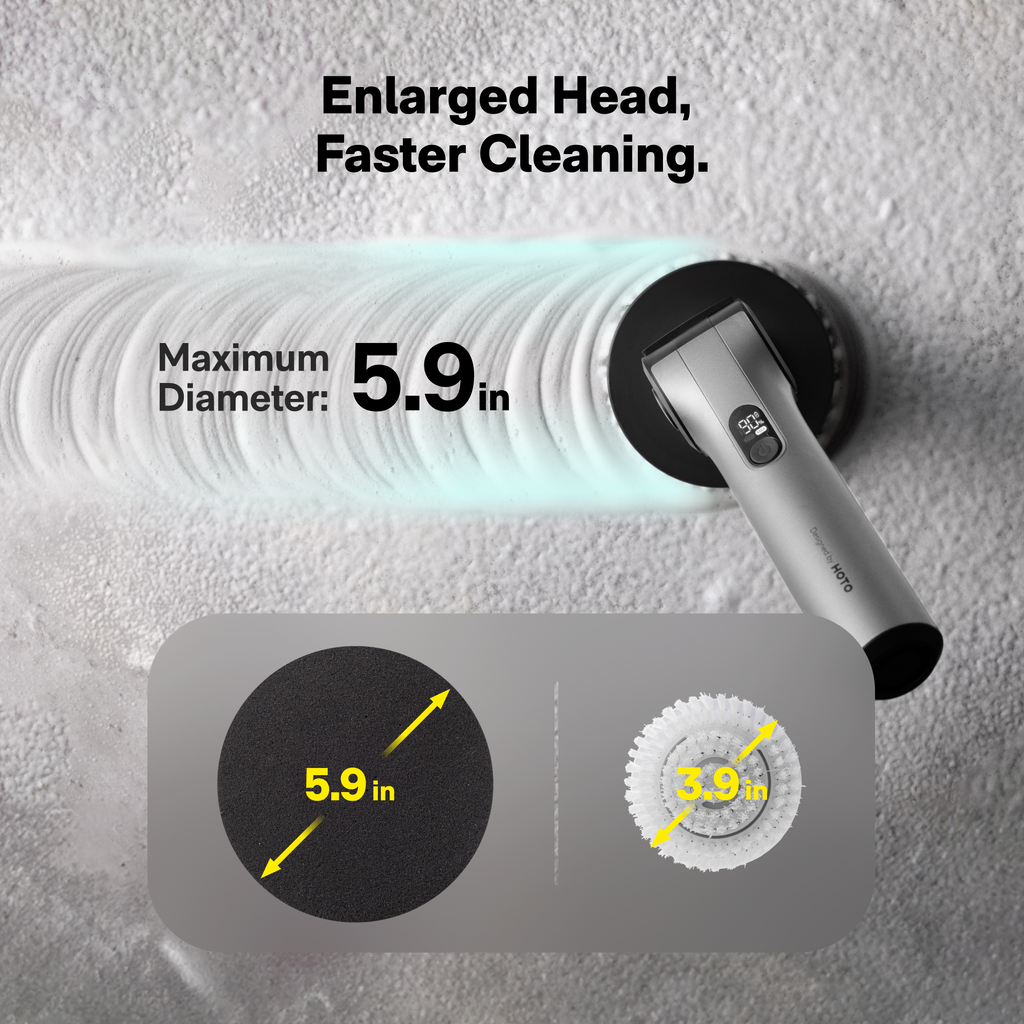 HOTO Flexi™ Cordless Spin Scrubber, view 10