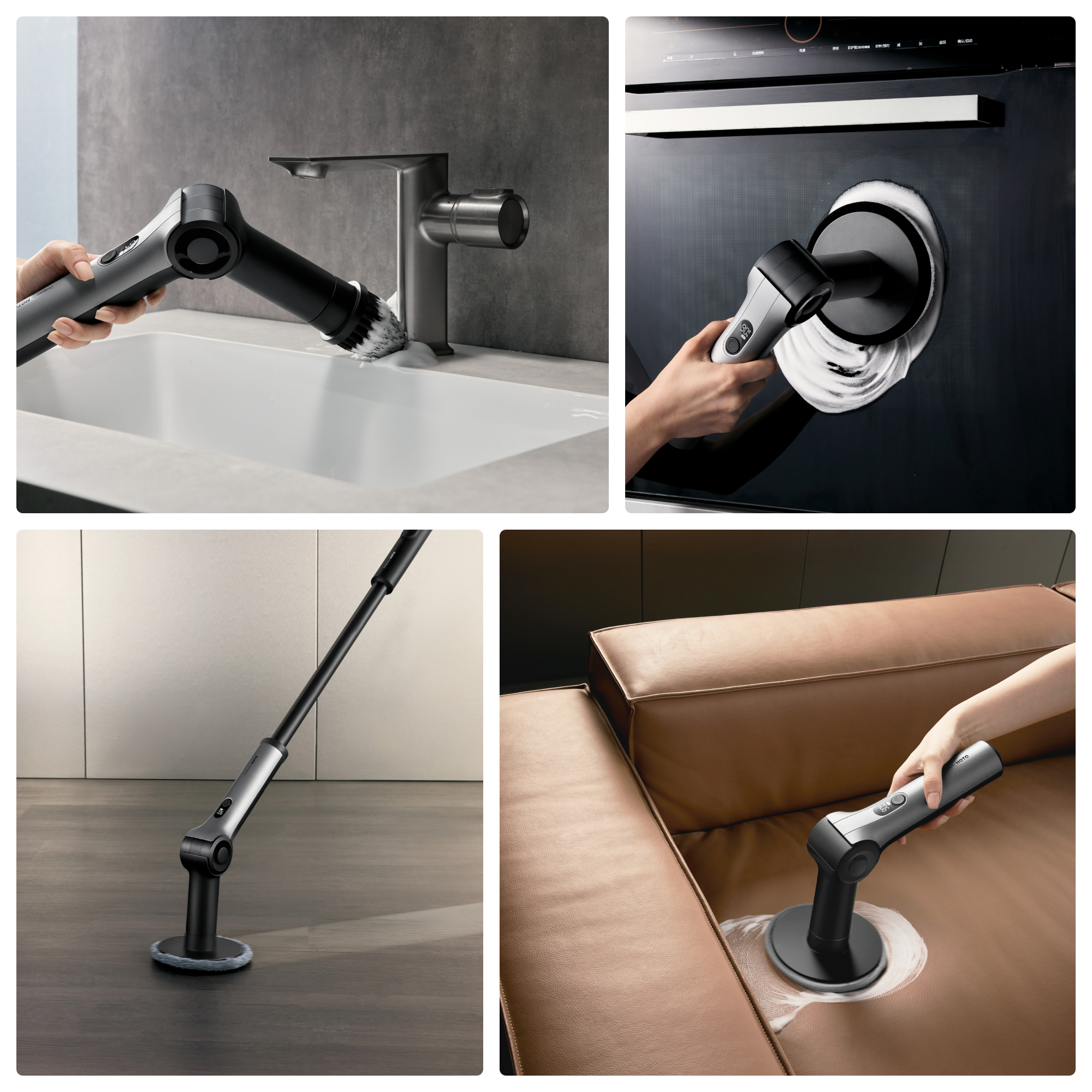 HOTO Flexi™ Cordless Spin Scrubber, view 3