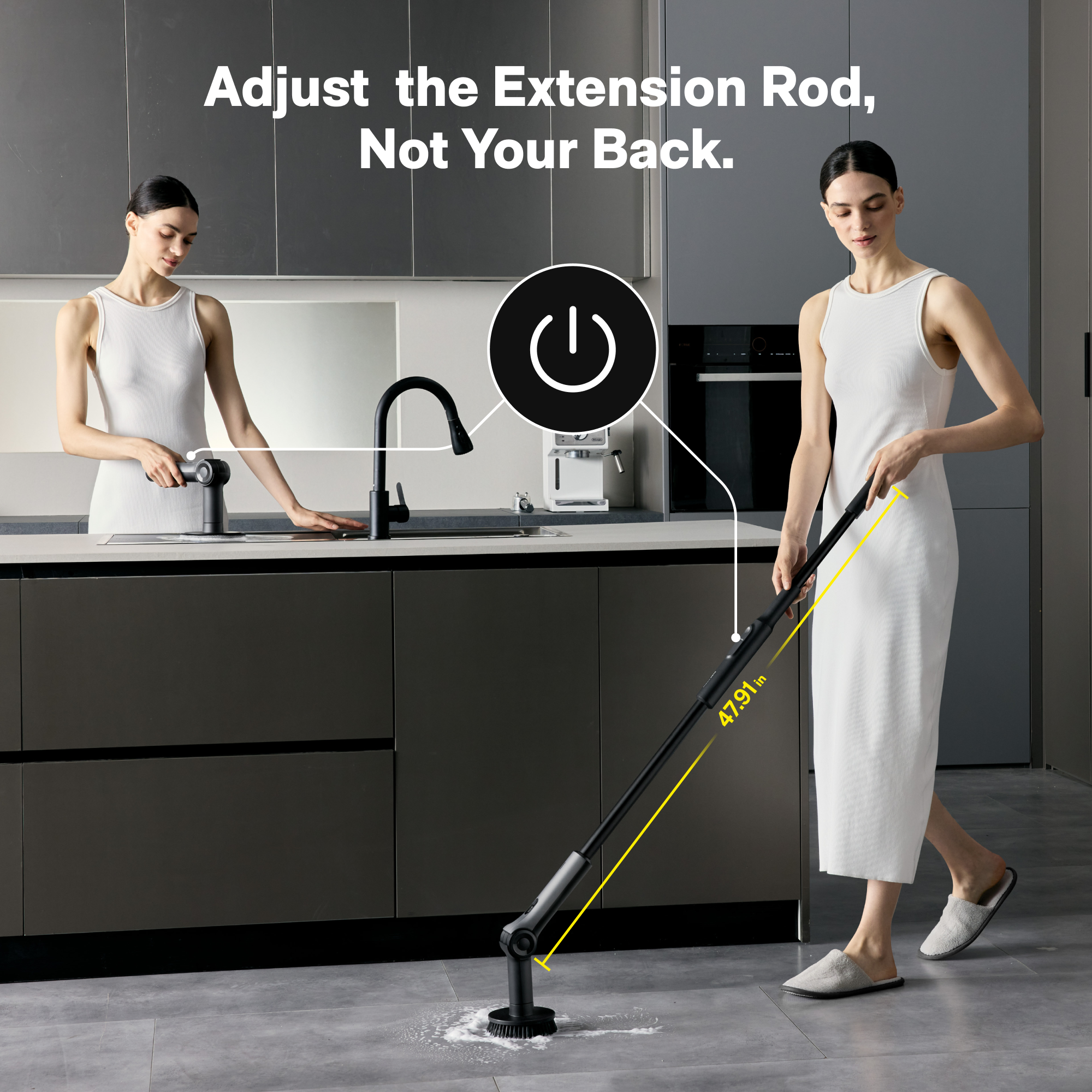 HOTO Flexi™ Cordless Spin Scrubber, view 7
