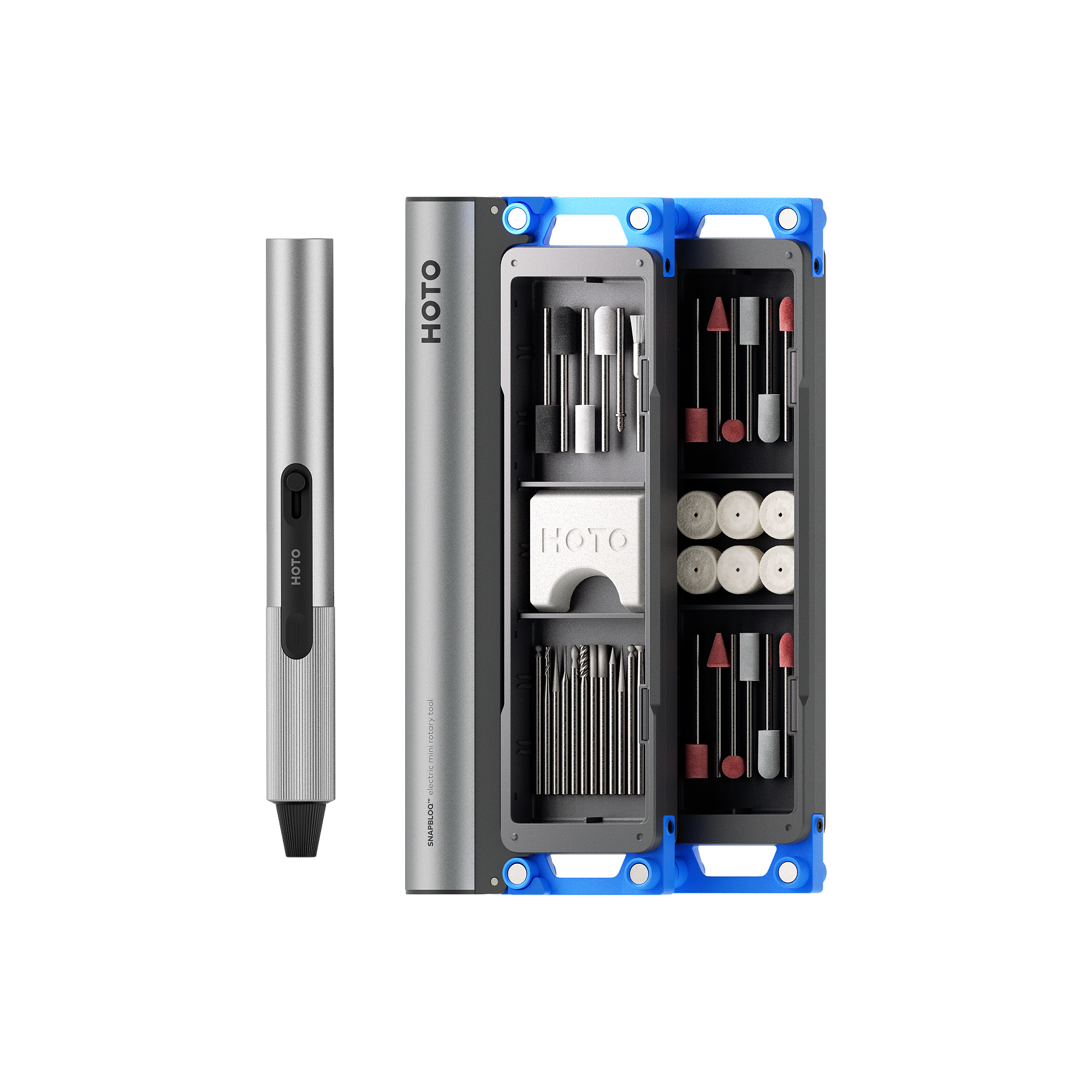 SNAPBLOQ™ R-A04 Electric Mini Rotary Tool Kit – HOTO