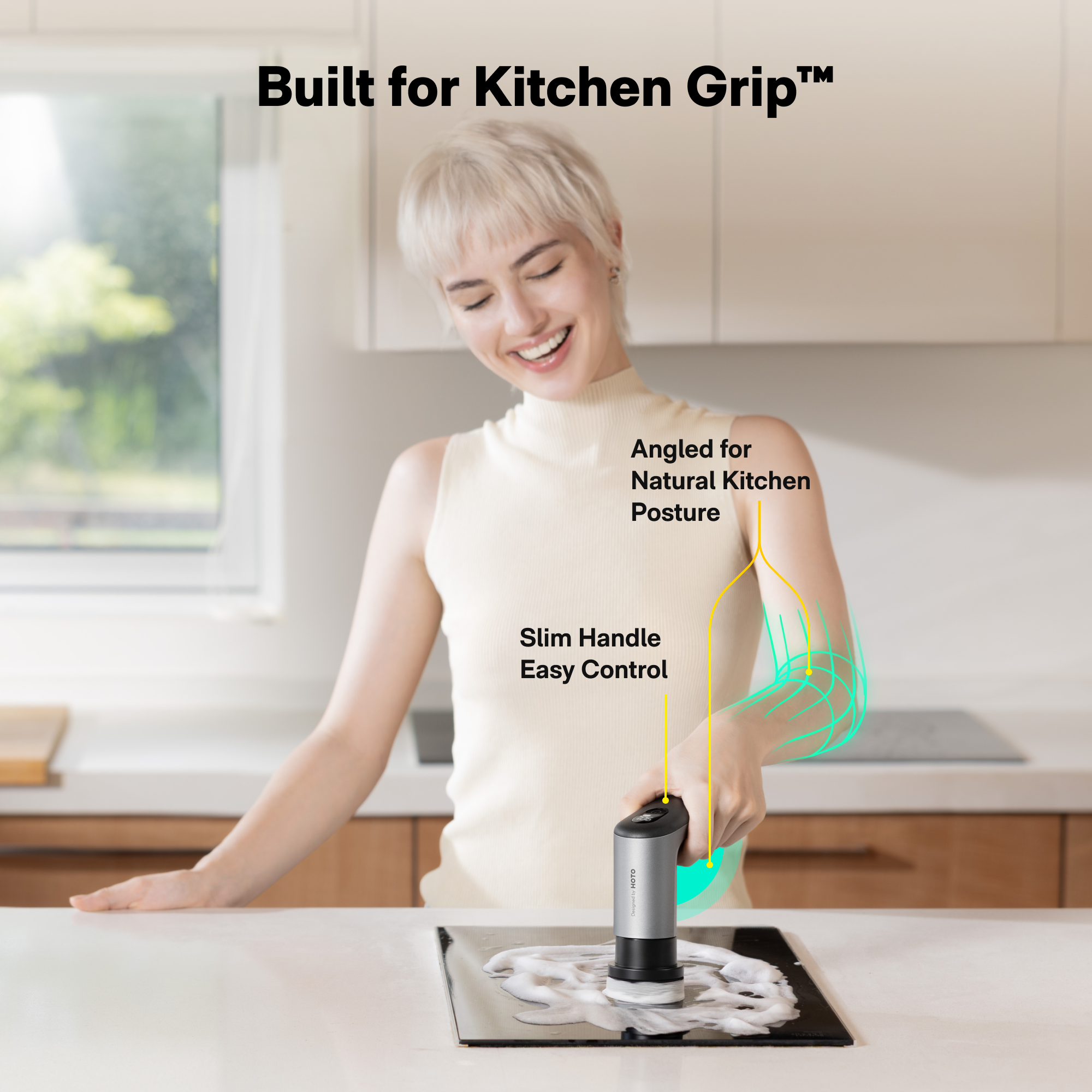 HOTO Grip™ Cordless Spin Scrubber, view 12