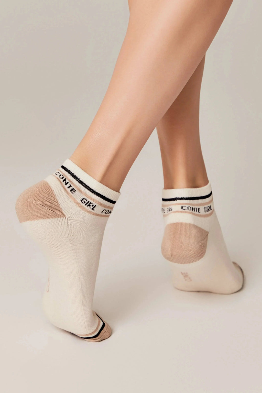 TheRanok.com Cotton Ankle Socks Conte Active 572 - Terry Foot — back view