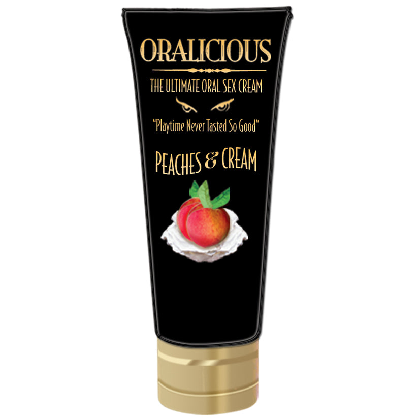 Love Spark Cove | Intimate Apparel, Pleasure Shop & Free Shipping Oralicious-Peaches & Cream 2oz — main product shot