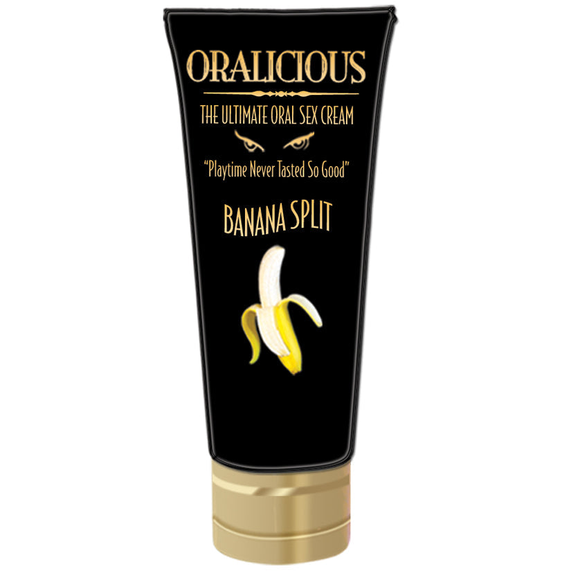 Love Spark Cove | Intimate Apparel, Pleasure Shop & Free Shipping Oralicious-Banana Split 2oz — main product shot