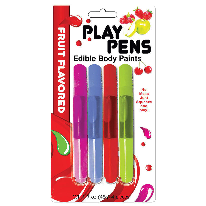 Love Spark Cove | Intimate Apparel, Pleasure Shop & Free Shipping Play Pens Edible Fruit Flavored Body Pens (4 Pack) — main p