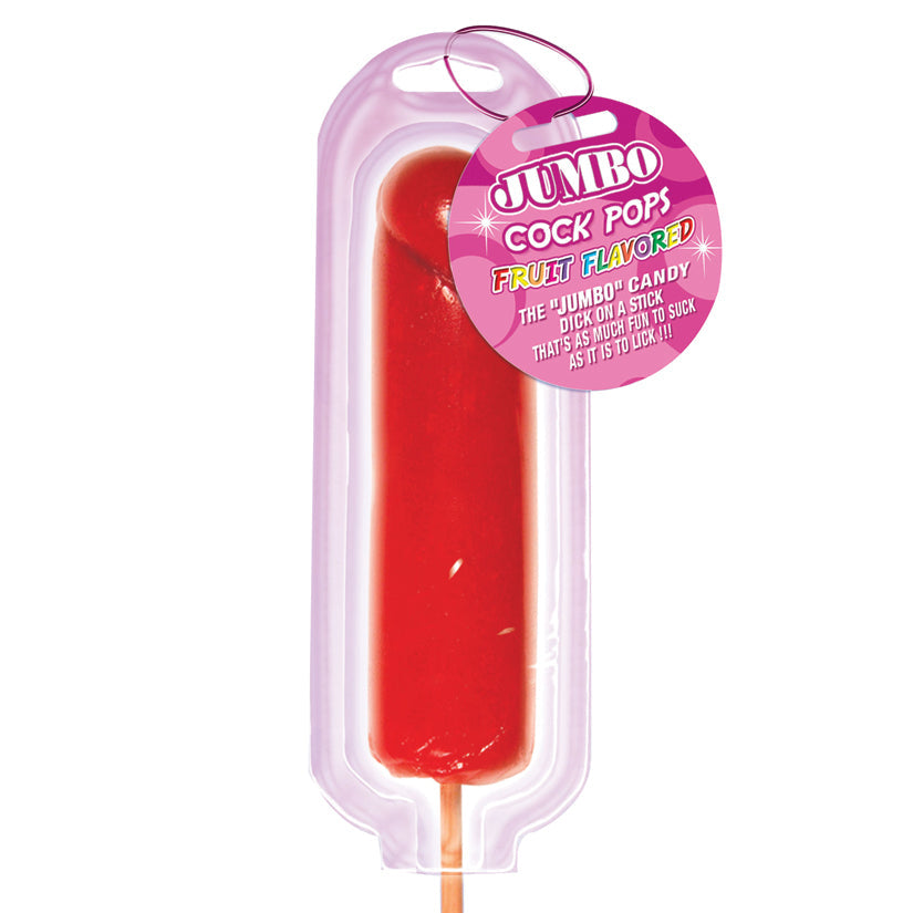 Love Spark Cove | Intimate Apparel, Pleasure Shop & Free Shipping Jumbo Cock Pops-Strawberry — main product shot