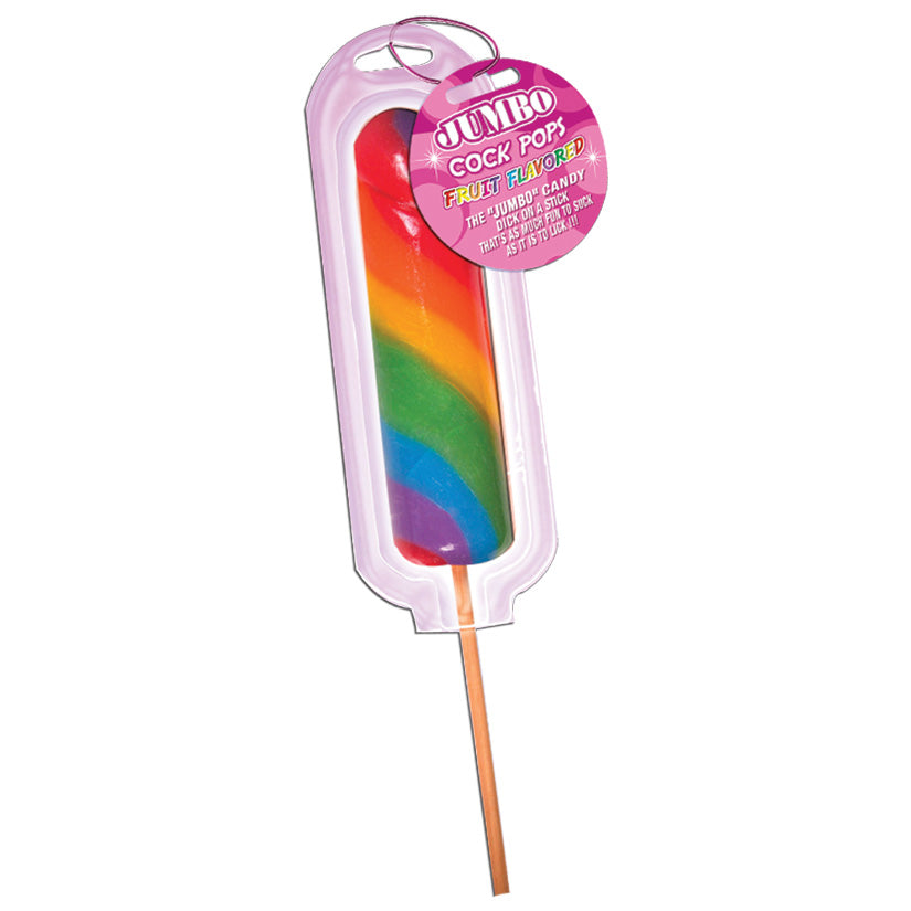 Love Spark Cove | Intimate Apparel, Pleasure Shop & Free Shipping Rainbow Jumbo Cock Pop — main product shot