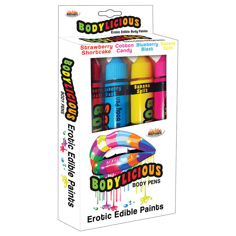 Love Spark Cove | Intimate Apparel, Pleasure Shop & Free Shipping Bodylicious Erotic Edible Body Paint Pens 4pk — main produc
