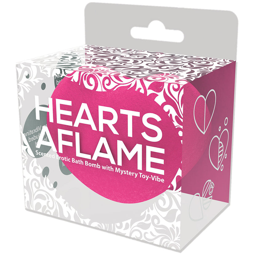 Love Spark Cove | Intimate Apparel, Pleasure Shop & Free Shipping Hearts A Flame Erotic Lovers Bath Bomb w/ Vibe Inside — mai