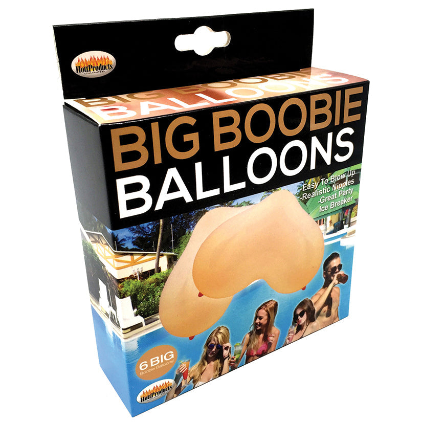 Love Spark Cove | Intimate Apparel, Pleasure Shop & Free Shipping Boobie Balloons-Vanilla 6pk — main product shot