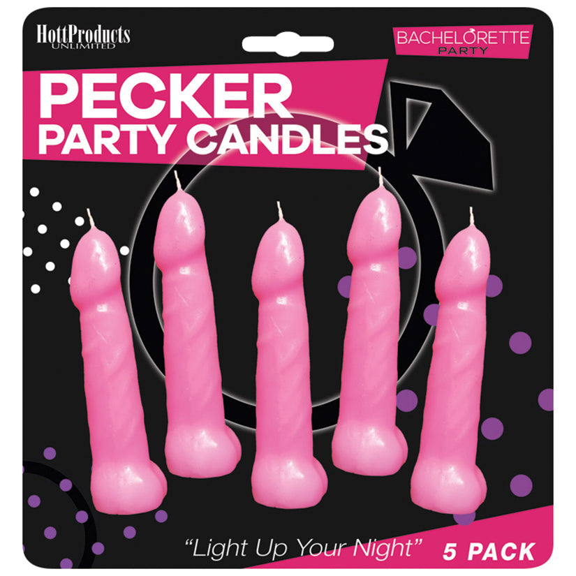 Love Spark Cove | Intimate Apparel, Pleasure Shop & Free Shipping Bachelorette Party Pink Pecker Candles 5" — main product sh