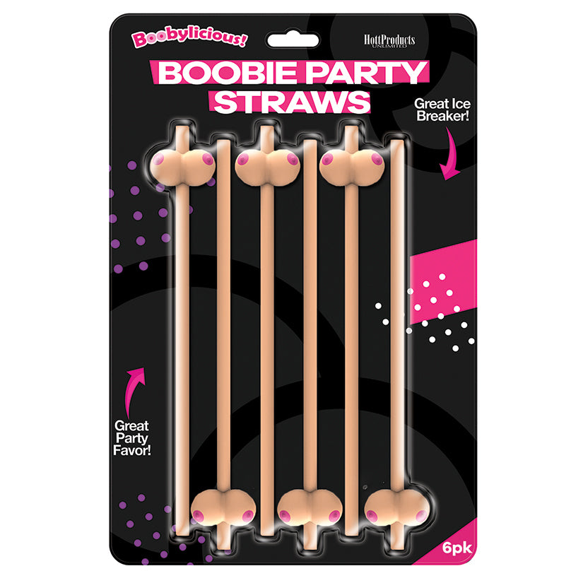 Love Spark Cove | Intimate Apparel, Pleasure Shop & Free Shipping Boobie Straws-Vanilla Color Pack of 6 — main product shot