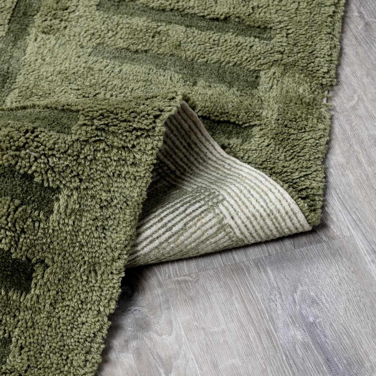 Washable Wool Rug - Green - Clearance – Boutique Rugs, view 7