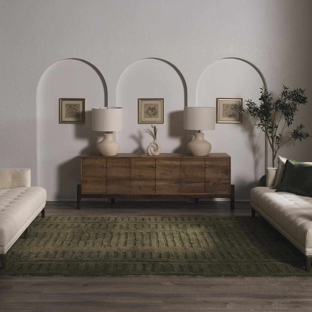 Washable Wool Rug - Green - Clearance – Boutique Rugs, view 4
