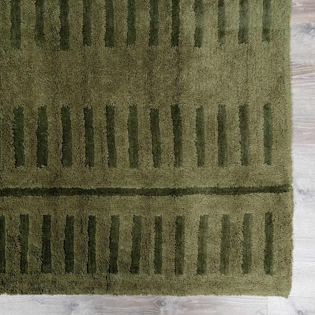Washable Wool Rug - Green - Clearance – Boutique Rugs, view 8