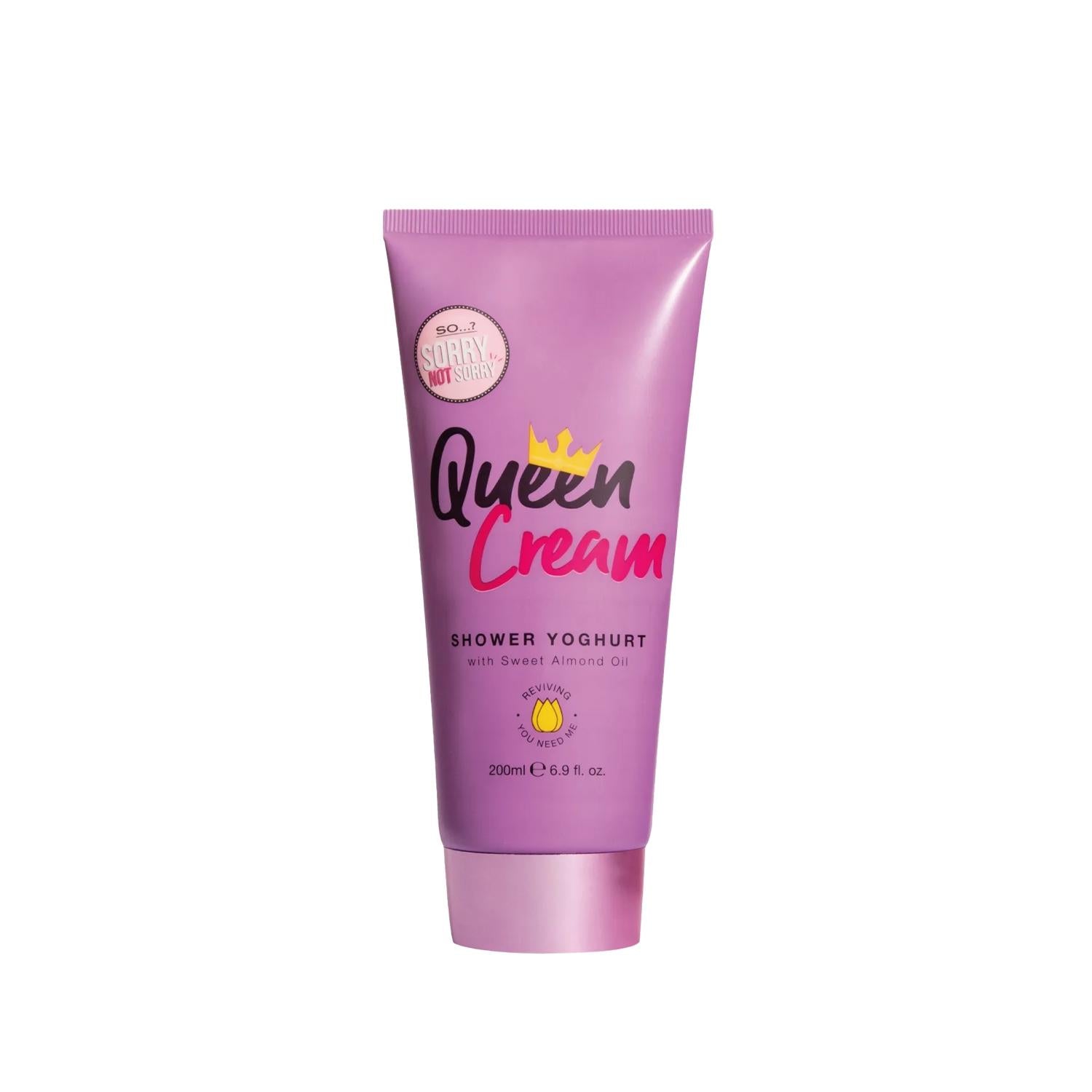 So...? Sorry Not Sorry Queen Cream Shower Yoghurt Shower Gel 200 ml - Moisturizing Shower Gel for Soft Skin
