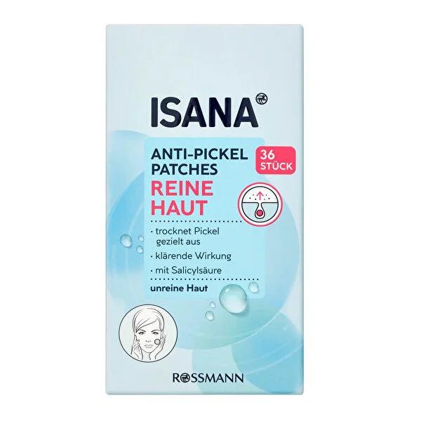 Isana Reine Haut Sebum Balancing Strips: Oily Skin Treatment, Pore Cleansing, Salicylic Acid - Dermatologically Tested & Vegan Skincare (36 Strips)