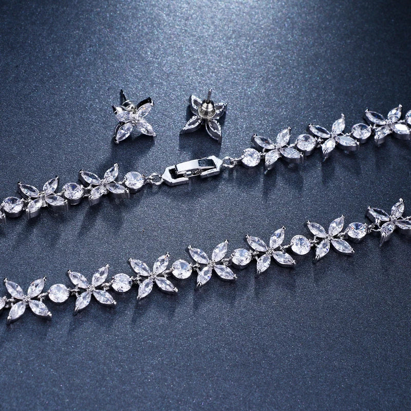 Envy NYC Envy NYC Stunning Crystal Necklace and Earrings Jewelry Set — product category context
