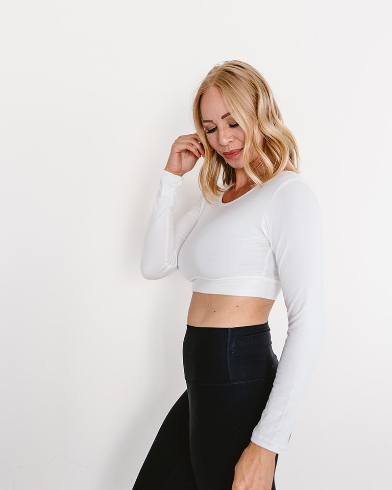 HALFTEE Layering Fashions Classic Long Sleeve Halftee — flat-lay composition