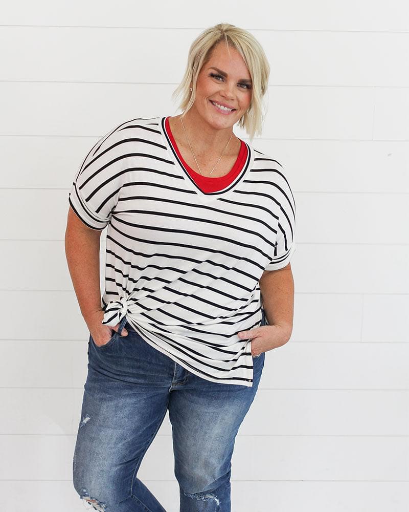 HALFTEE Layering Fashions Crew Neck Tank Halftee — comparison shot