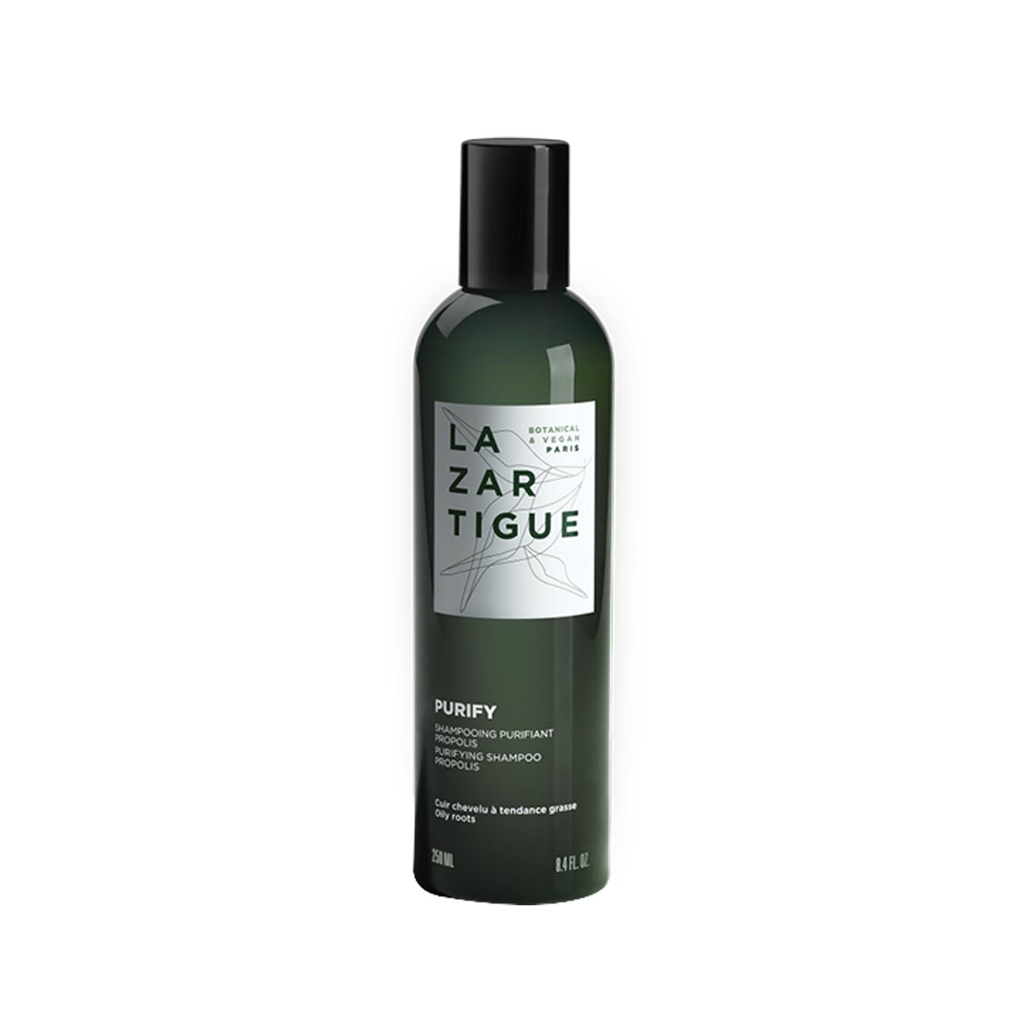 Lazartigue Purify: Oily Hair Shampoo - Deep Cleansing, Sebum Control, Hair Clarifying - 8.45 fl oz