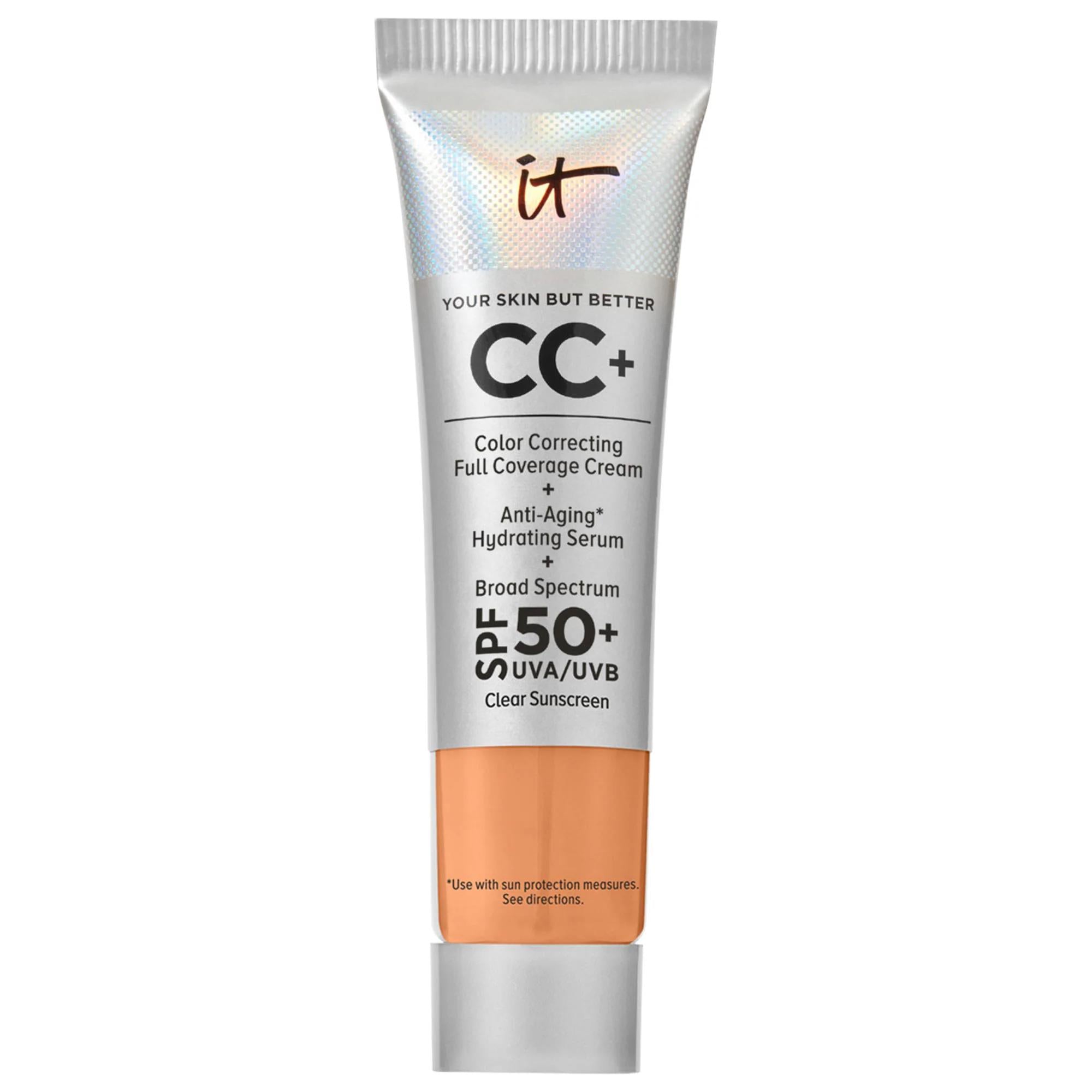Mini CC+ Cream: Full Coverage Color Correcting Foundation SPF 50+ | Hydrating, Anti-Aging, Vegan & Cruelty-Free - Conceals Acne & Dark Circles