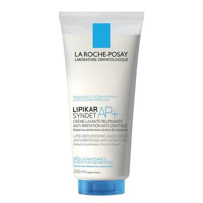 La Roche Posay Lipikar Syndet AP+ Body Wash Gel - Gentle, Fragrance-Free Cleanser for Sensitive Skin - 6.76 fl oz