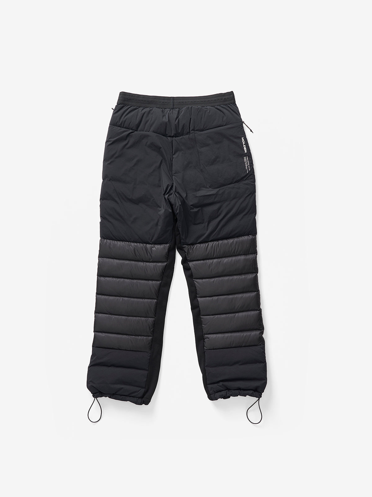 Holden Outerwear Holden Outerwear Hybrid Down Sweatpant - Black — back view