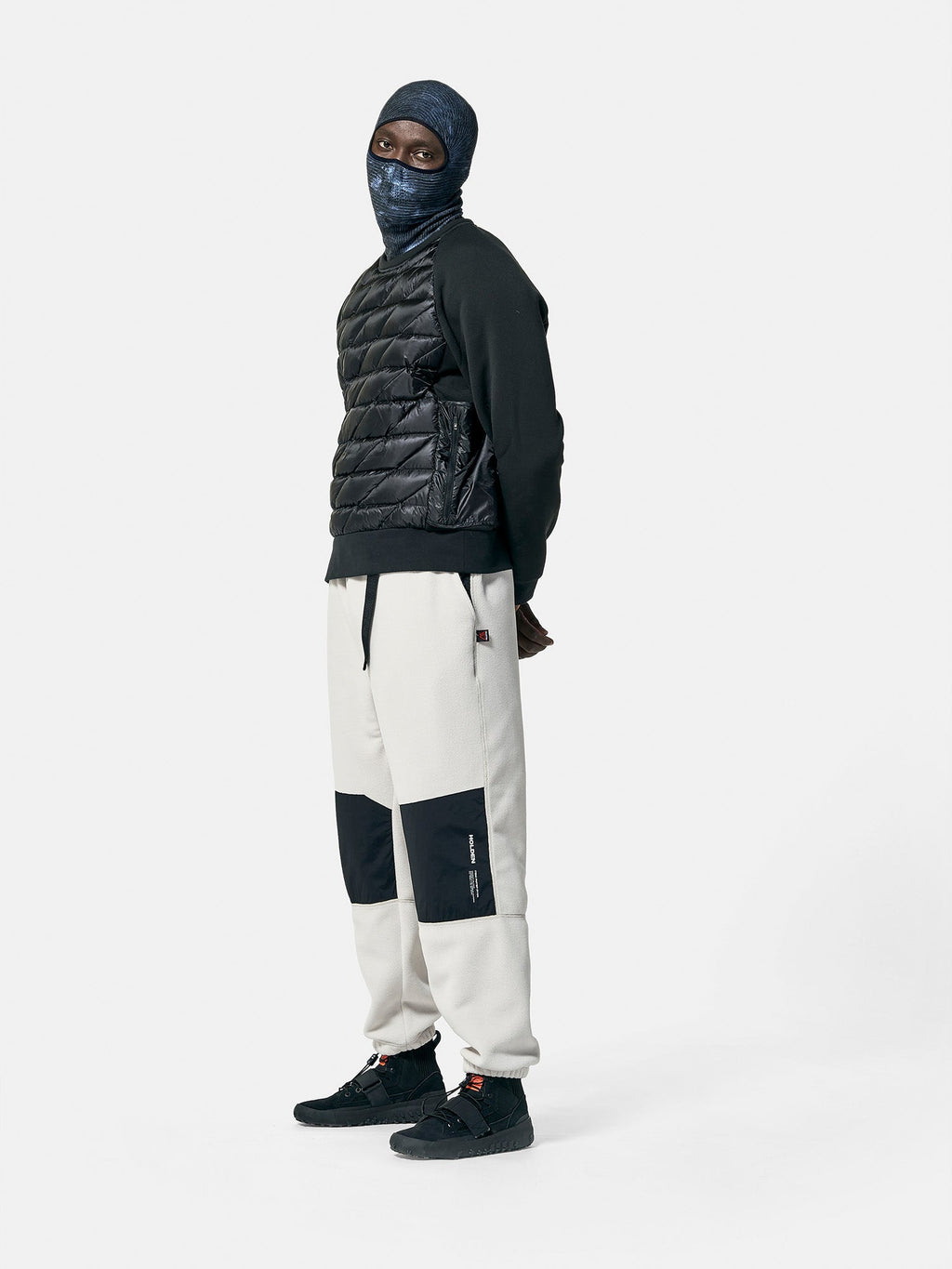 Holden Outerwear Hybrid Down Crew - Black — alternative angle