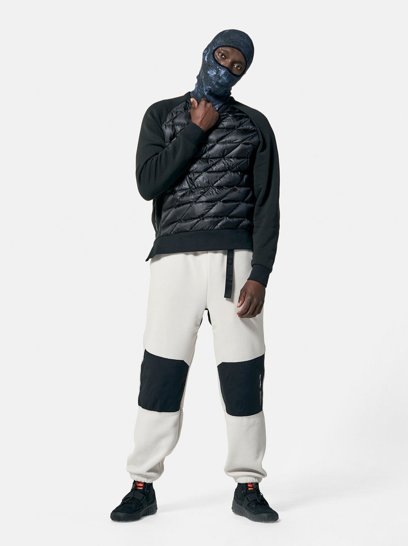 Holden Outerwear Hybrid Down Crew - Black — back view