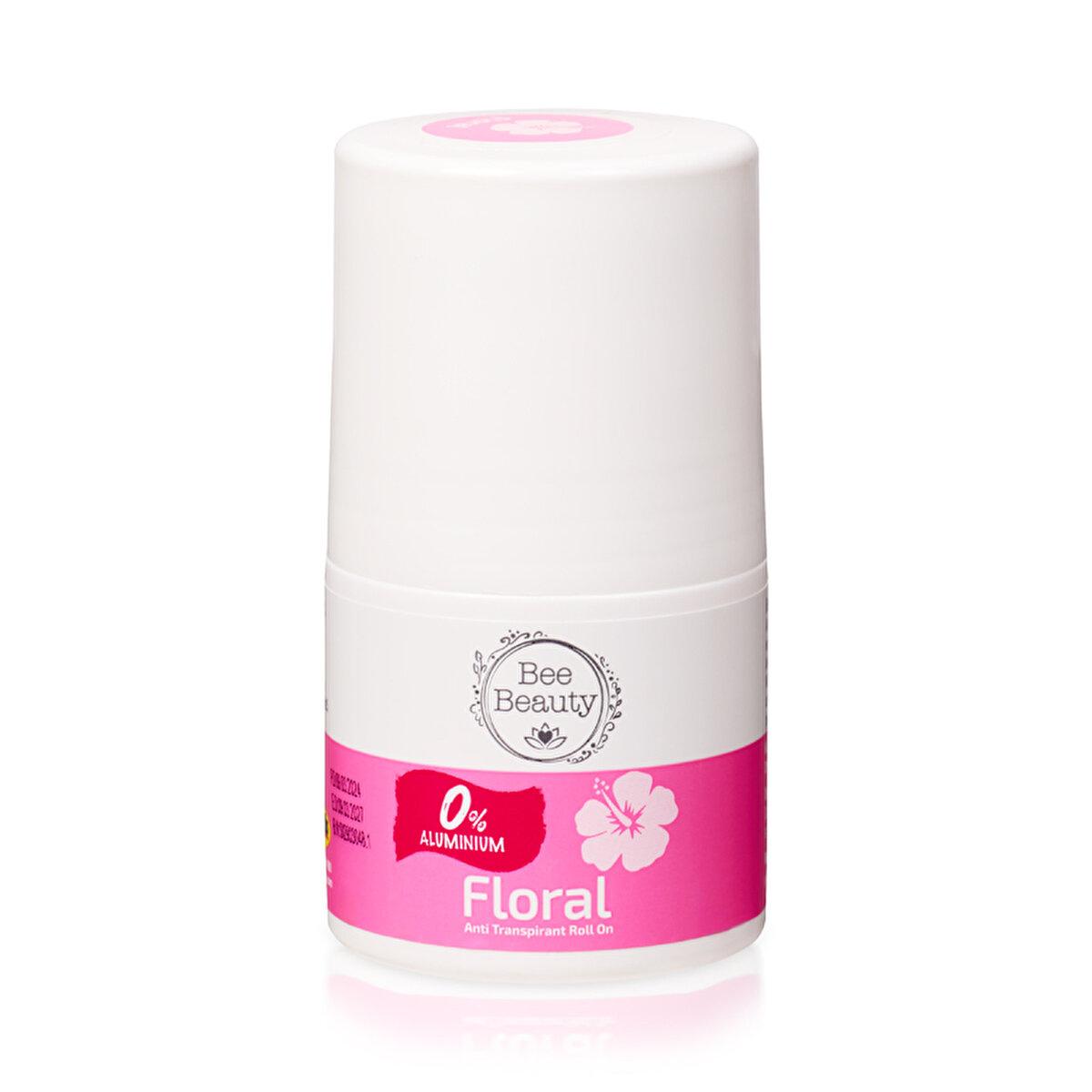 Bee Beauty Natural Anti-Transpirant Roll On Floral - Aluminum-Free Deodorant for All Skin Types, Face Serum